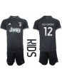 Juventus Alex Sandro #12 Alternativní dres pro děti 2023-24 Krátký Rukáv (+ trenýrky)